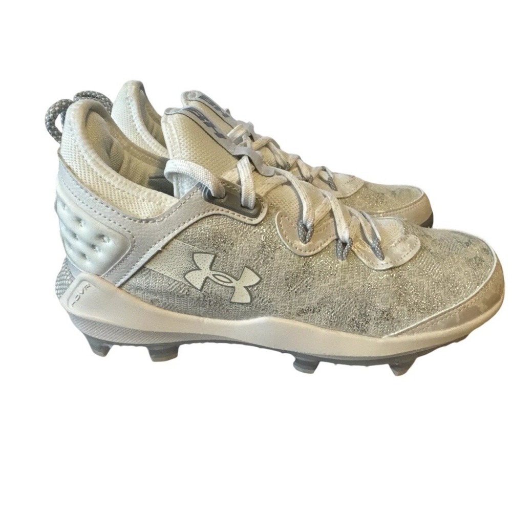 Under Armour Harper 8 Elite TPU Baseball Cleats Mens 13 White 3026591-100